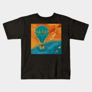 Hot Air Ballon - Never ending journey Kids T-Shirt